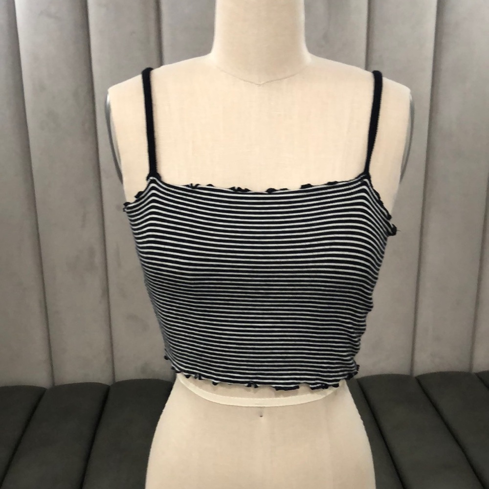 Garage striped tank top